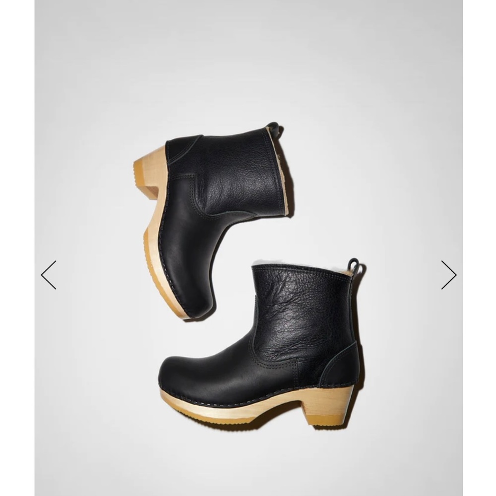 NIB  No.6 ink aviator shearling clogs size 39